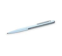Swarovski Crystal Shimmer Ballpoint Pen, Black Ink with Blue Crystal Rocks and Chrome Plated, from the Crystal Shimmer Collection
