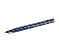 Swarovski Crystal Shimmer Glide ballpoint pen, Blue, Blue lacquered, Chrome plated