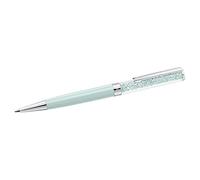 Swarovski Crystalline Ballpoint Pen, Black Ink in Mint Coloured Casing, Crystal Design, from the Crystalline Collection