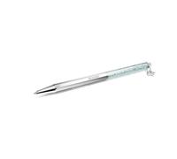Swarovski Crystalline Ballpoint Pen, Blue Lacquered Barrel with Eight Crystal Facets and More Than 400 Clear Crystals, from the Crystalline Collection