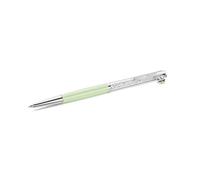 Swarovski Crystalline Ballpoint Pen, Clover, Green, Green Lacquered, Chrome Plated