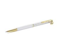 Swarovski Crystalline Ballpoint Pen, Horse Shoe, White, White Lacquered, Gold-Tone Plated