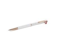 Swarovski Crystalline Ballpoint Pen, Ladybug, White, Red Lacquered, Rose Gold-Tone Plated