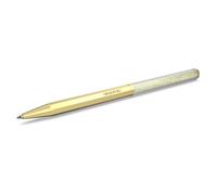 Swarovski Crystalline ballpoint pen, Octagon shape, Gold tone, Gold-tone plated