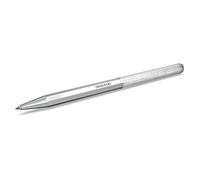 Crystalline ballpoint pen, Octagon shape, Silver Tone, Chrome plated