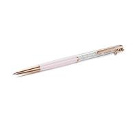 Swarovski Crystalline Ballpoint Pen, Pink Lacquered Finish with Clear Crystals, Rose Gold-Tone Finished Accents and Infinity Charm, Part of the Swarovski Crystalline Collection