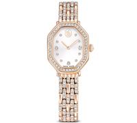 Dextera octagon watch, Swiss Made, Metal bracelet, Gold tone, Rose gold-tone finish