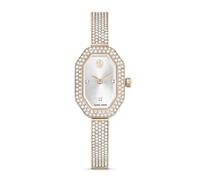 Swarovski Dextera Champagne Gold-Tone White Crystal Swiss Made Bangle Watch