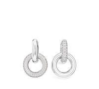 Swarovski Dextera crystal-embellished hoop earrings - Silver OS