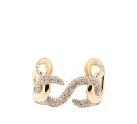 Swarovski Dextera crystal-embellishment cuff bracelet - Gold S-M-L