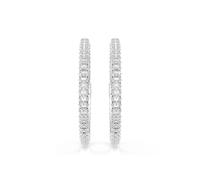 Swarovski Dextera Earrings Metal Rhodiumplated 5754156 - Woman White