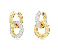 Swarovski Dextera Hoop Earrings Goldplated Stainless Steel 5668818 - Woman - Stainless Steel Gold