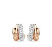 Swarovski Dextera hoop earrings - Pink OS