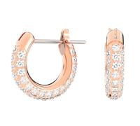 Swarovski Dextera Hoop Earrings Rose Gold Plated White Crystal Pavé 5446008