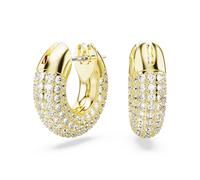 Swarovski Dextera Hoop Pavé White Gold-tone Plated Earrings 5636530 - Crystal / Gold-tone Plated