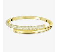 Swarovski Dextera Magnetic Closure Gold Tone Plated Hinged Bangle 5669498 - 17.5cm