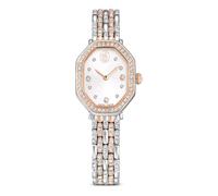 Dextera Octagon watch, Swiss Made, Metal bracelet, Silver Tone, Rose gold-tone finish