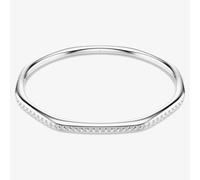 Swarovski Dextera Rhodium Platedctagon White Crystal Bangle 572522 - 17cm