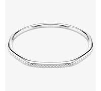 Swarovski Dextera Rhodium Platedctagon White Crystal Bangle 572522 - 18cm