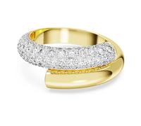 Swarovski Dextera ring, White, Gold-tone plated