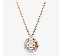 Swarovski Dextera Rose Gold Tone Plated Crystal Circle Necklace 5692257