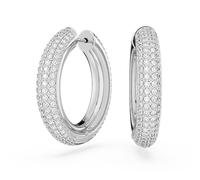 Swarovski Dextera Silver Hoop Earrings