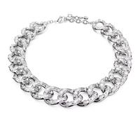 Swarovski Dextera Statement Necklace Mixed Cut Large White Rhodium Plated