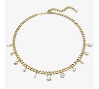 Swarovski Dextera White Mixed Cuts Gold Tone Plated Necklace 5663338