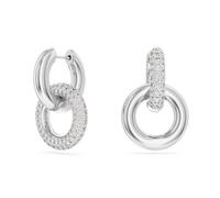 Swarovski Dextera White Rhodium plated Asymmetric Interlocking - Swarovski Crystal / Rhodium Plated