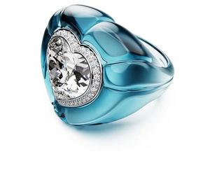 Swarovski Dulcis: Anello Blue/CRY/RHS 58 32 for Women, Blue, Size 58