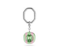Swarovski Dulcis key ring, Octagon cut, Green, Rhodium plated
