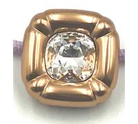 Swarovski Dulcis Necklace Purple Crystal Rose Gold-Tone Braided Cord 5622377