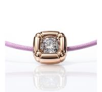 Swarovski Dulcis Necklace Purple Crystal Rose Gold-Tone Braided Cord 5622377