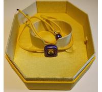 Swarovski Dulcis Necklace Yellow Crystal Purple Aluminium Adjustable Gift Box BN