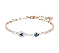 Swarovski Symbolic bangle, Evil eye, Blue, Mixed metal finish