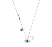 Symbolica pendant, Evil eye, Blue, Mixed metal finish