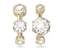 Swarovski Ear Cuff, Pair of Aysmmetric, Gold Tone Plated Ear Cuff, from the Constella Collection