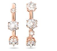 Swarovski Ear Cuff, Pair of Aysmmetric, Rose Gold Tone Plated Ear Cuff, from the Constella Collection