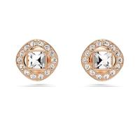Swarovski EARRING Angelic Square stud earrings - White - Silver 925 - Rose gold-tone plated