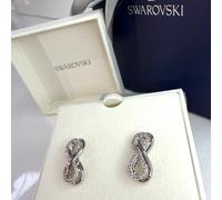 Swarovski Earrings Hyperbola Infinity Studs New In Box