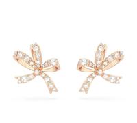 Swarovski Volta Rose Gold Plated Small Bow Earrings 5647572