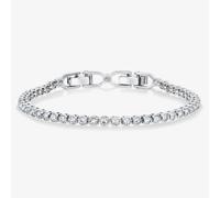 Swarovski Women's Emily Bracelet Brilliant White Crystals with Rhodium Plating from the Swarovski Emily Collection