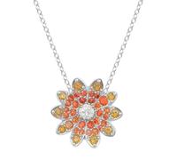 Swarovski Eternal Flower Daisy Pendant Necklace Rhodium Plated 5642867
