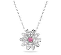 Swarovski Eternal Flower Pendant Necklace, Pink and White Crystals and Mixed Plating, from the Eternal Flower Collection