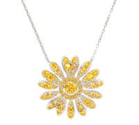 Swarovski Eternal Flower Pendant Necklace Women Rhodium Plated 5642869