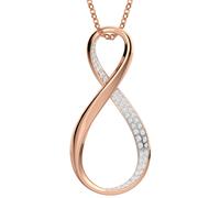 Swarovski Exist Infinity Pendant Necklace Rose Gold-Tone Crystal Pavé 5636494