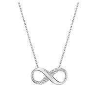 Swarovski Exist Infinity White Rhodium-Plated Pendant Necklace
