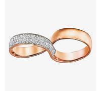Swarovski Exist Rose Gold Tone Infinity Ring