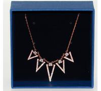 Swarovski Funk Necklace 40cm White, Rose Gold Plating New 149€