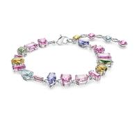 Swarovski Gema Bracelet, Multi-Coloured Crystals in a Rhodium Plated setting, from the Gema Collection